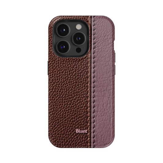 Maroon Grain iPhone Case