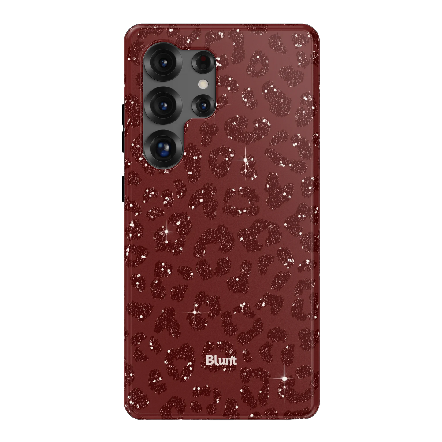 Burgundy Cheetah Print Samsung Case