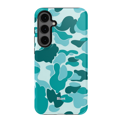 Aqua Camo Samsung Case