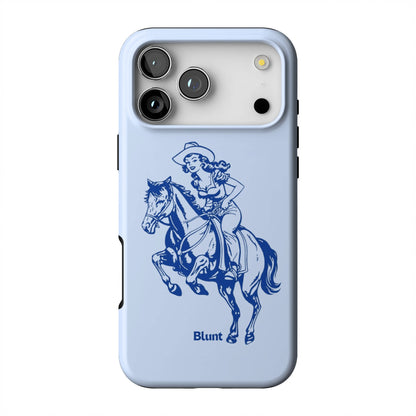 Blue-Lasso-Lady-iphone-case-iPhone 17 Pro Max-1