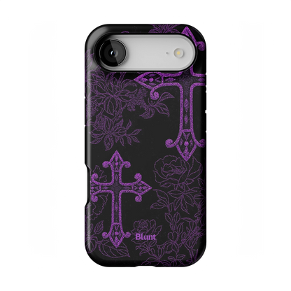 Purple Cross iPhone Case