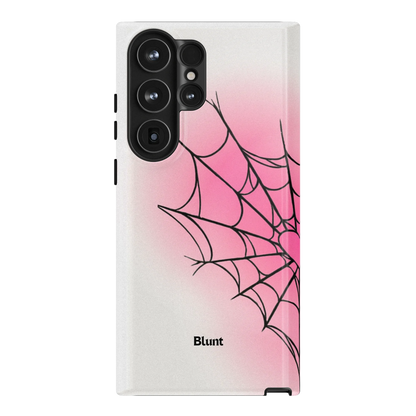 White Pink Web Samsung Case