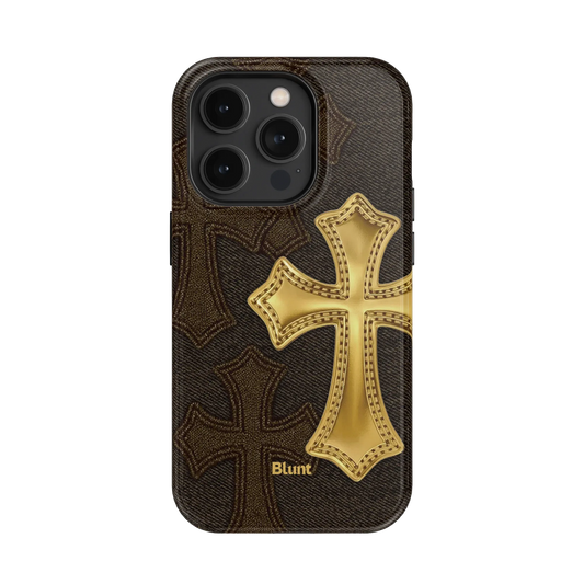 Gold Cross iPhone Case