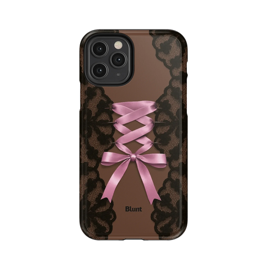Brown Corset iPhone Case