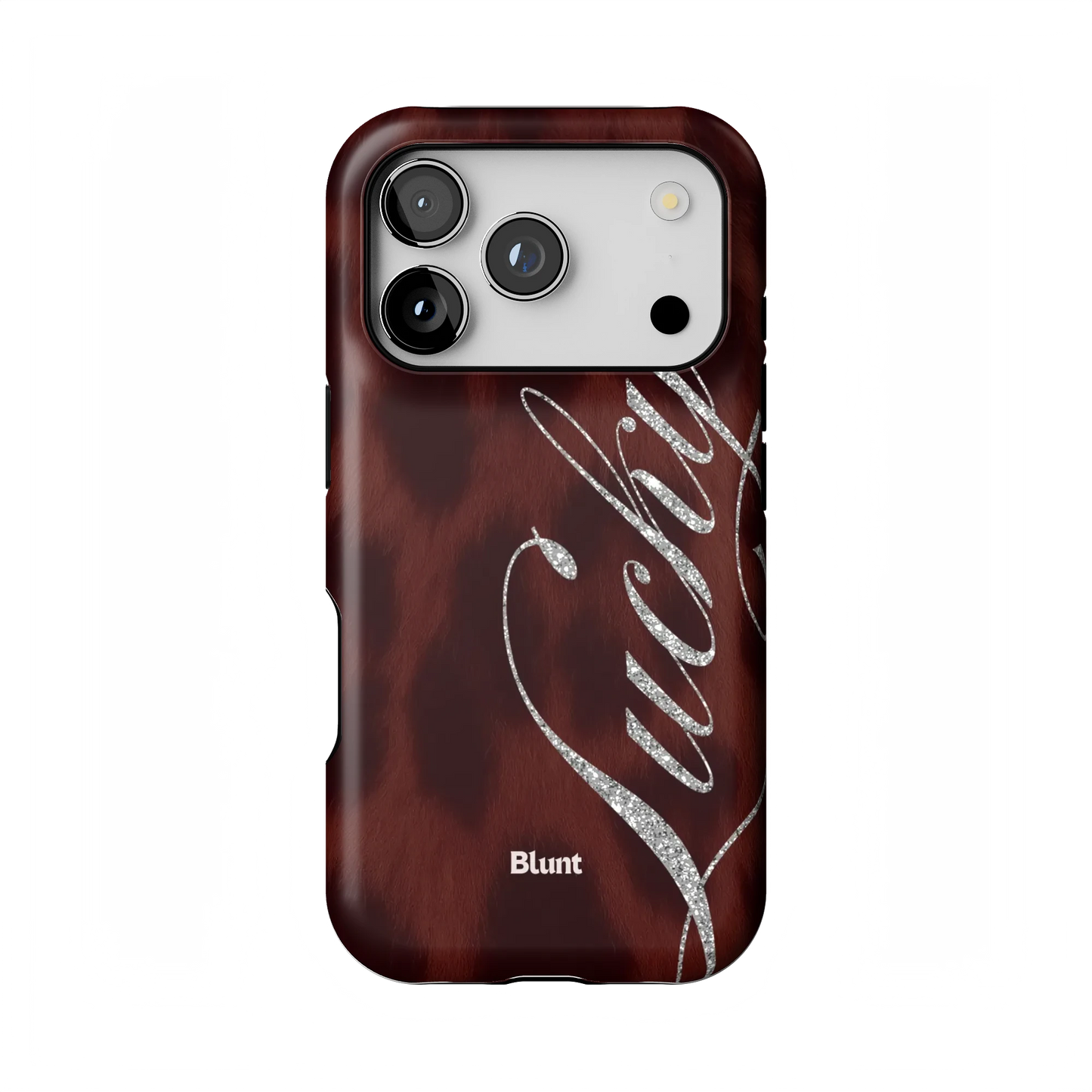 Brown Cheetah Lucky iPhone Case