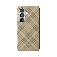Yellow Plaid Samsung Case
