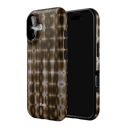 Brown Ripple iPhone Case