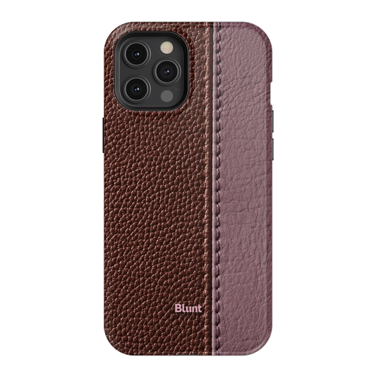 Maroon Grain iPhone Case