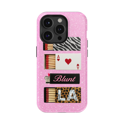 Baby Pink Match iPhone Case