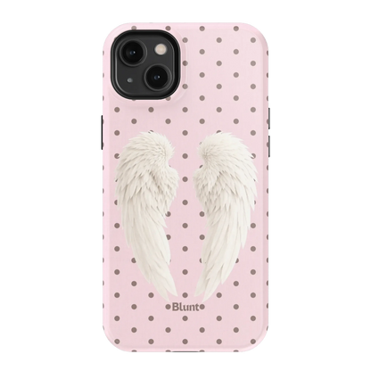 Pink Polka Wing iPhone Case