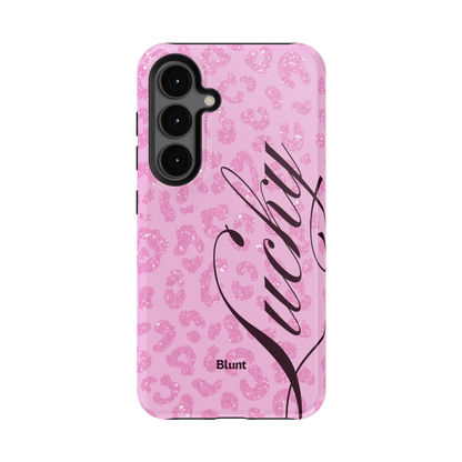 Pink Cheetah Lucky Samsung Case