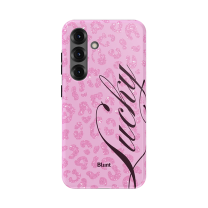 Pink Cheetah Lucky Samsung Case