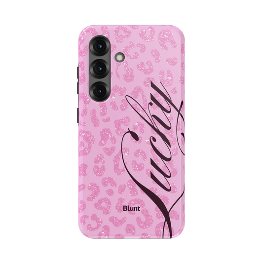 Pink Cheetah Lucky Samsung Case