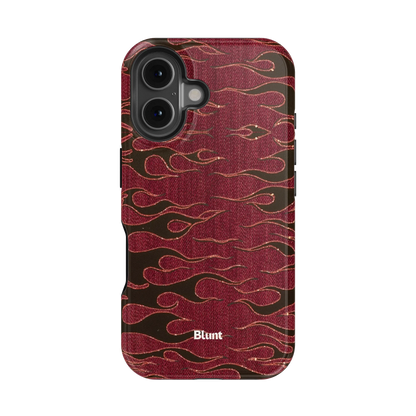 Crimson Fire iPhone Case
