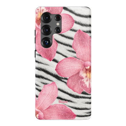Striped Blossom Samsung Case