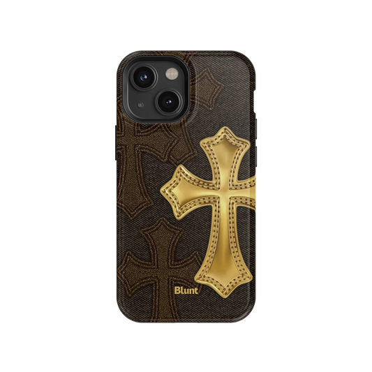 Gold Cross iPhone Case