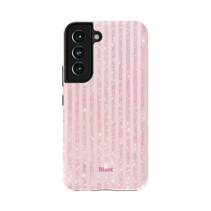 Pink Champagne Stripe Samsung Case