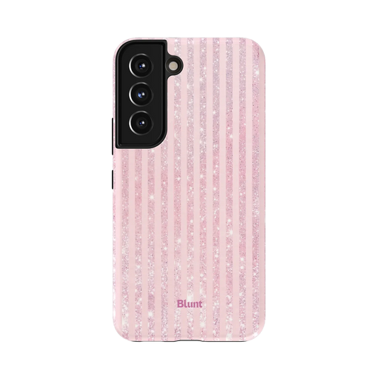 Pink Champagne Stripe Samsung Case
