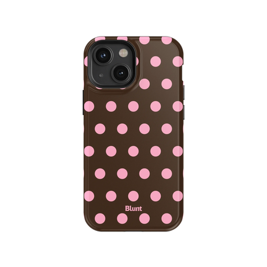 Chocolate Polka iPhone Case