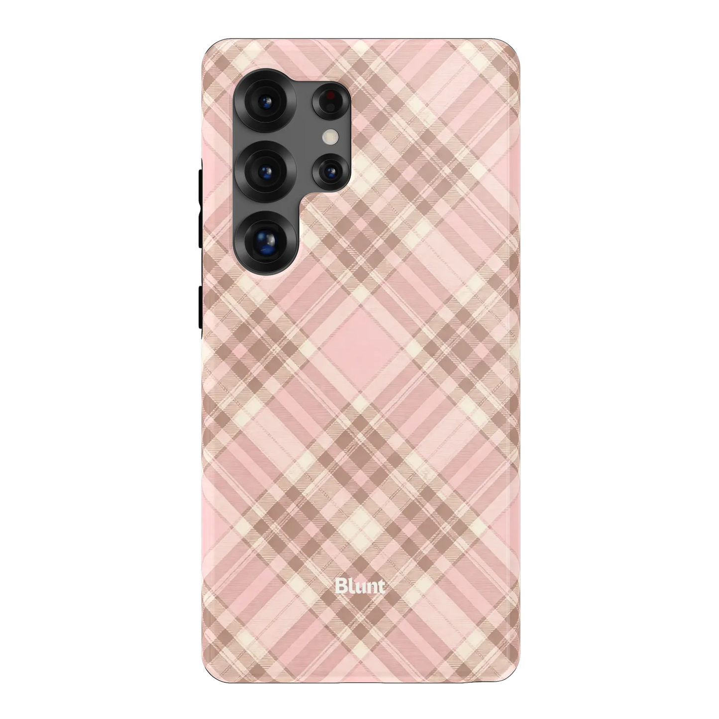 Blush Plaid Samsung Case