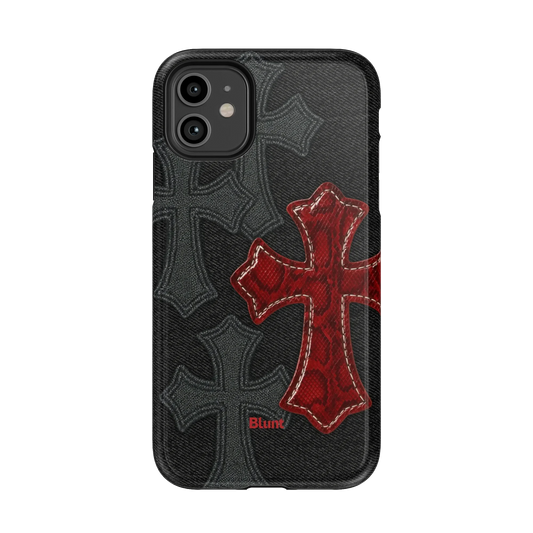 Crimson Cross iPhone Case