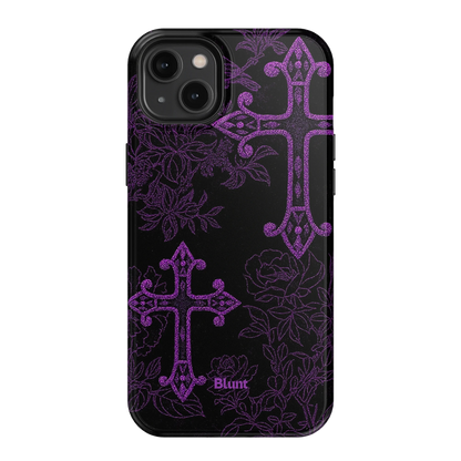 Purple Cross iPhone Case