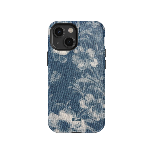 Denim Bloom iPhone Case