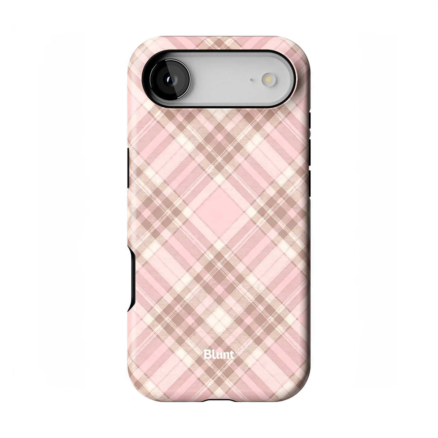 Blush Plaid iPhone Case