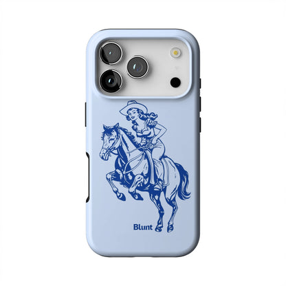 Blue-Lasso-Lady-iphone-case-iPhone 17 Pro-1