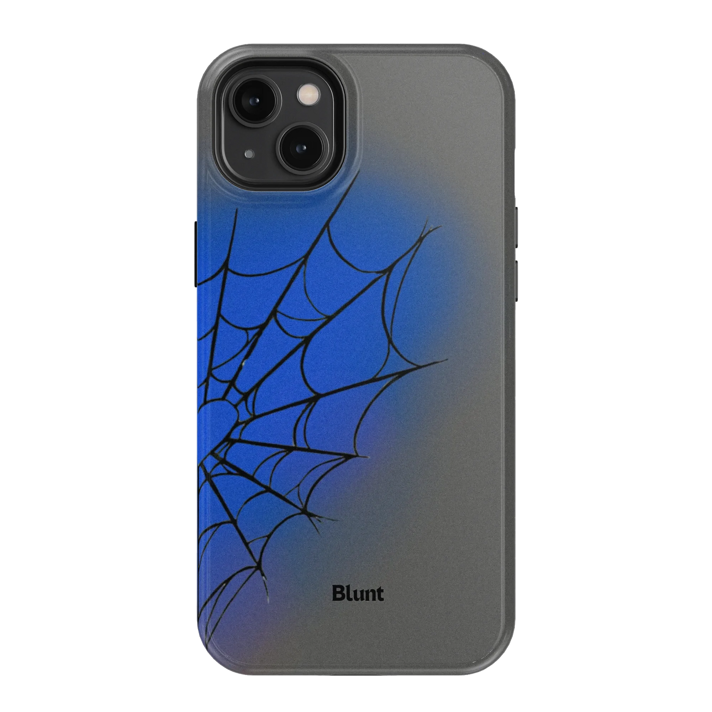 Grey Blue Web iPhone Case