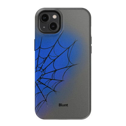Grey Blue Web iPhone Case