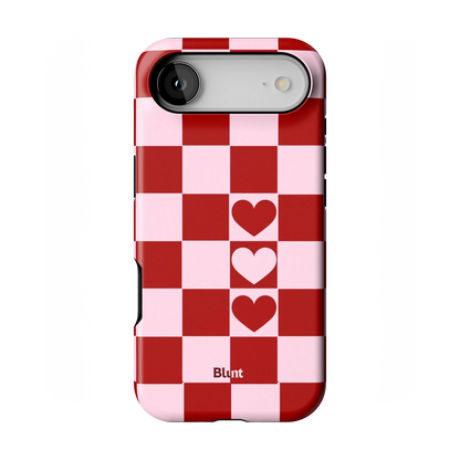 Checker Love iPhone Case
