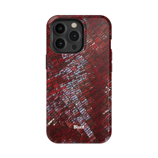 Crimson Scale iPhone Case