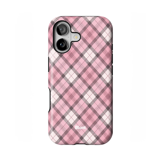 Pink Plaid iPhone Case