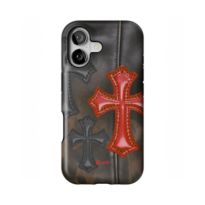 Leather Crosses iPhone Case