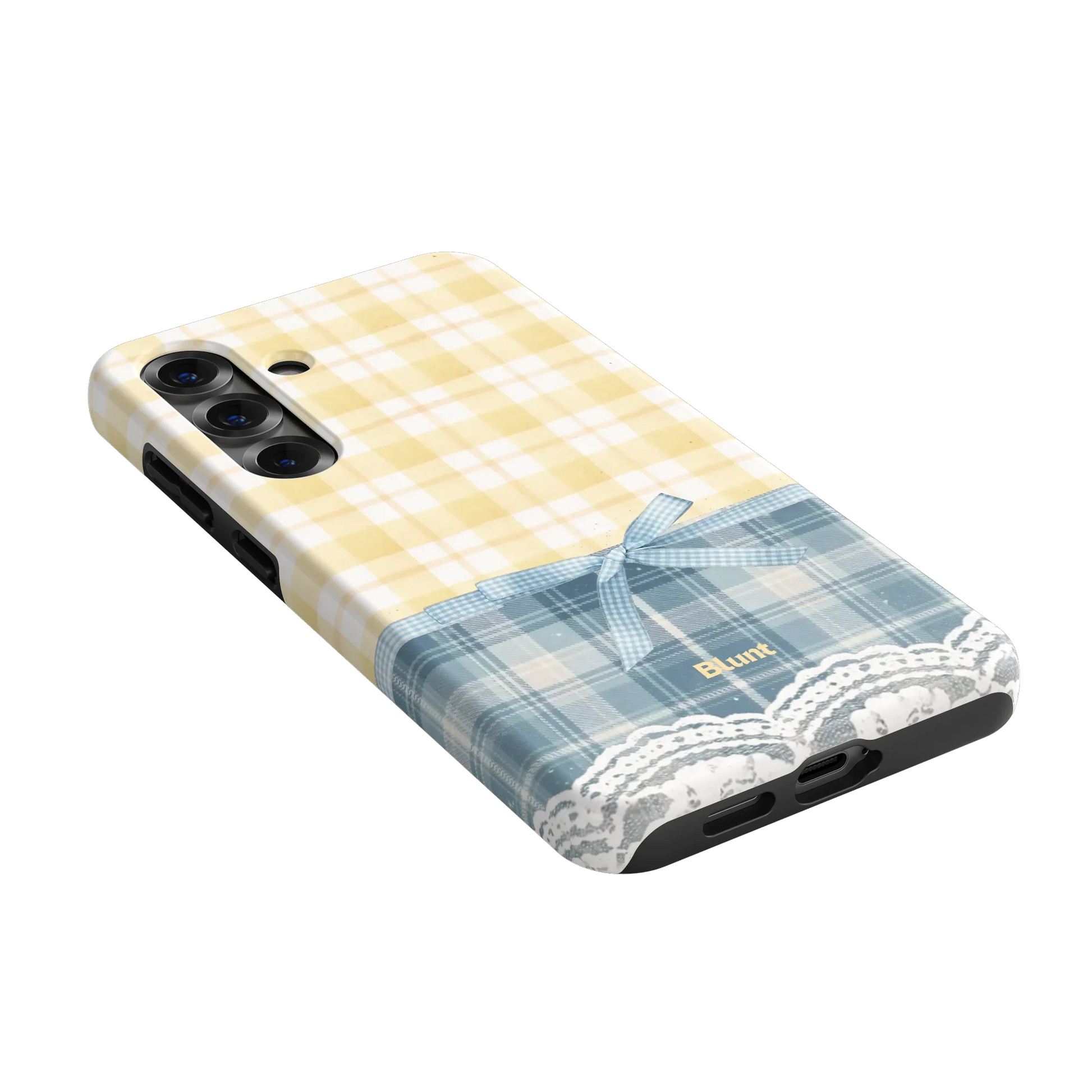 Blue-Lemonplaid-samsung-case-S25 Plus-2