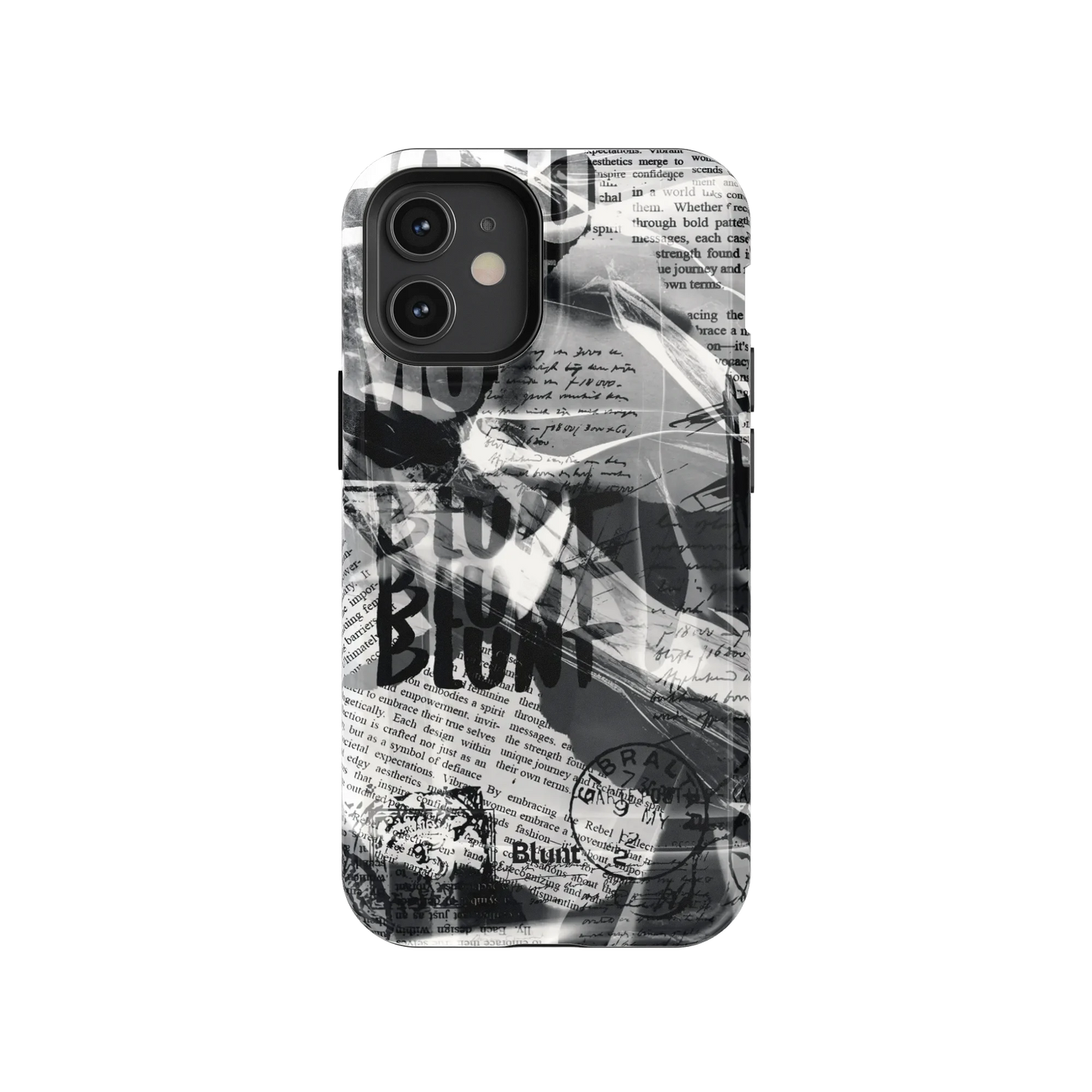 Black Love Letter iPhone Case