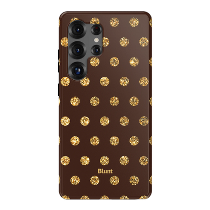 Gold Polka Samsung Case