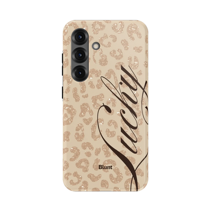 Cream Cheetah Lucky Samsung Case