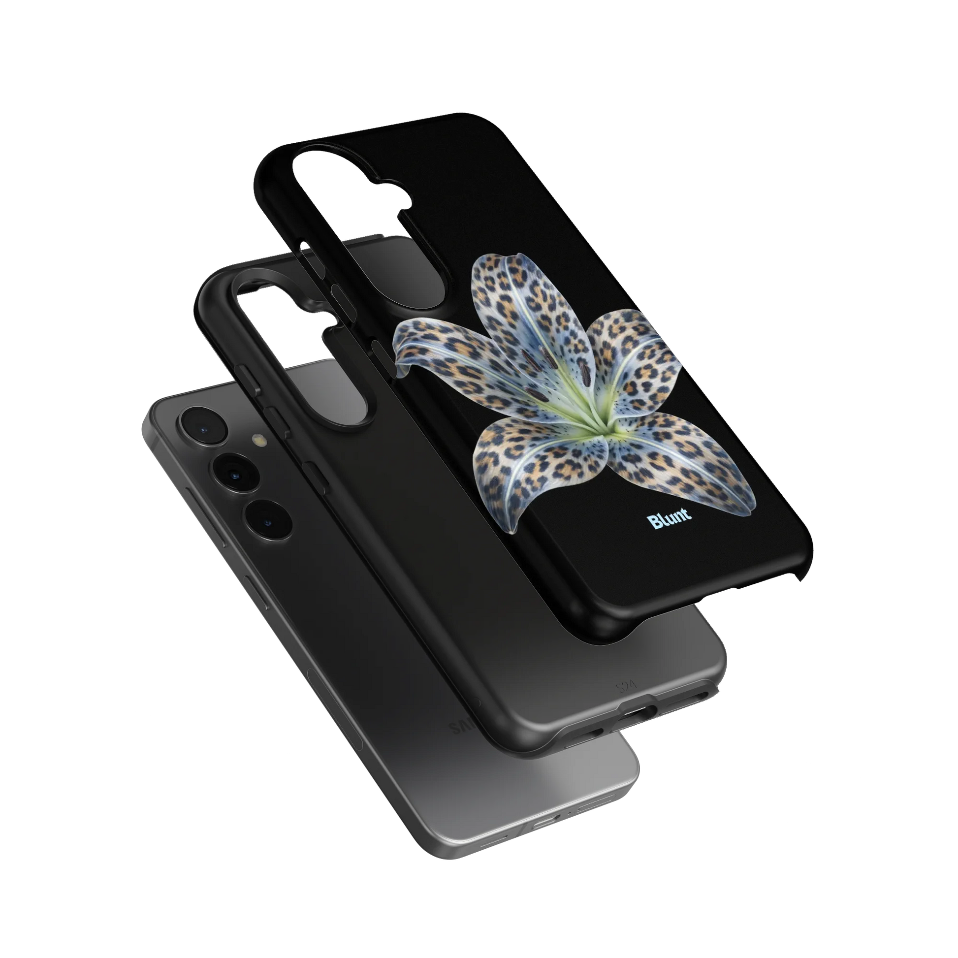 Blue-Leopard-Bloom-samsung-case-Galaxy S24-3