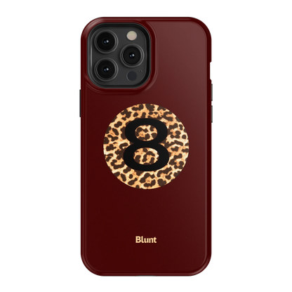 Burgundy Magic 8 iPhone Case