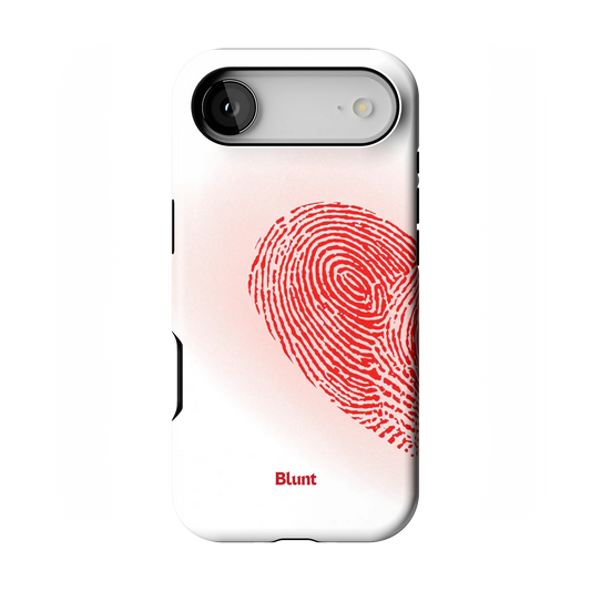 Heart Print White iPhone Case
