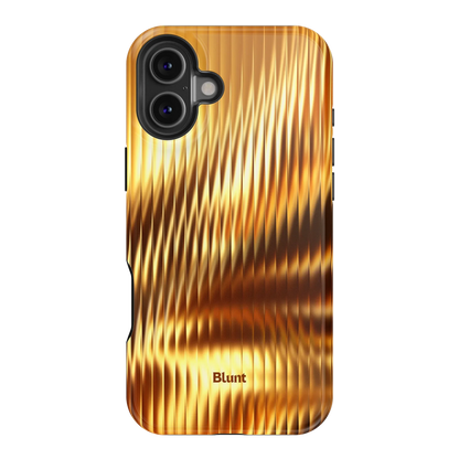 Golden Ripple iPhone Case
