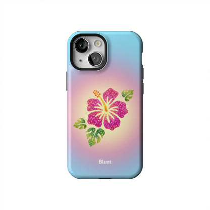 Hibiscus-Glow-iphone-case-iPhone 13 Mini-1