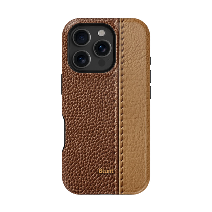 Two-Tone Walnut iPhone Case