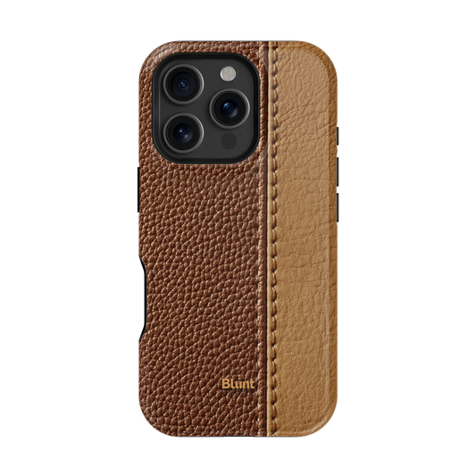 Two-Tone Walnut iPhone Case