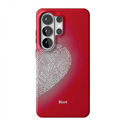 Heart Print Red Samsung Case