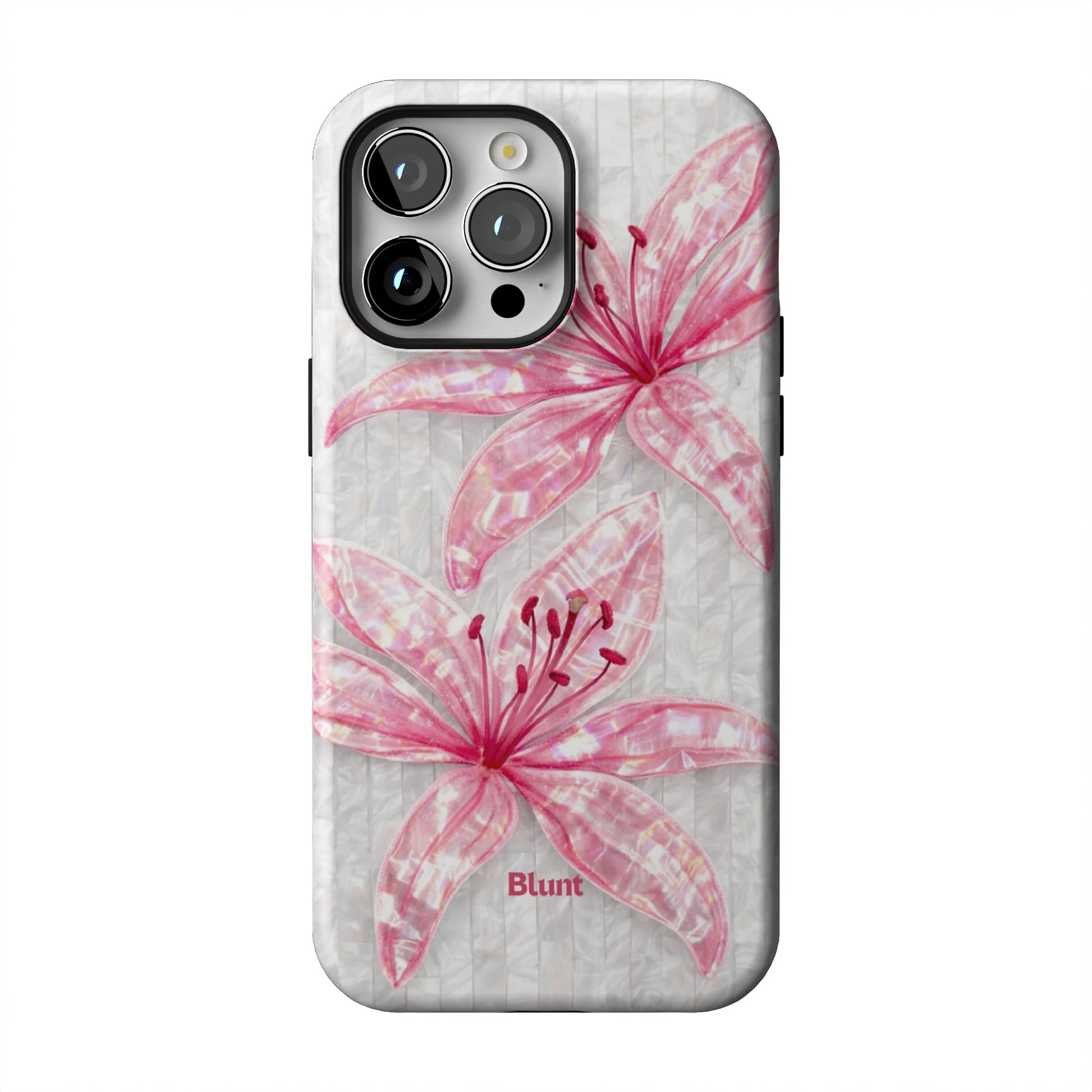 Pink-Floral-Luster-iphone-case-iPhone 14 Pro Max-1
