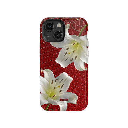 Crimson Lily iPhone Case