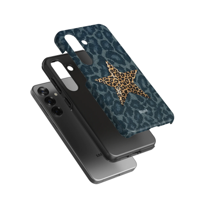 Denim Cheetah Samsung Case